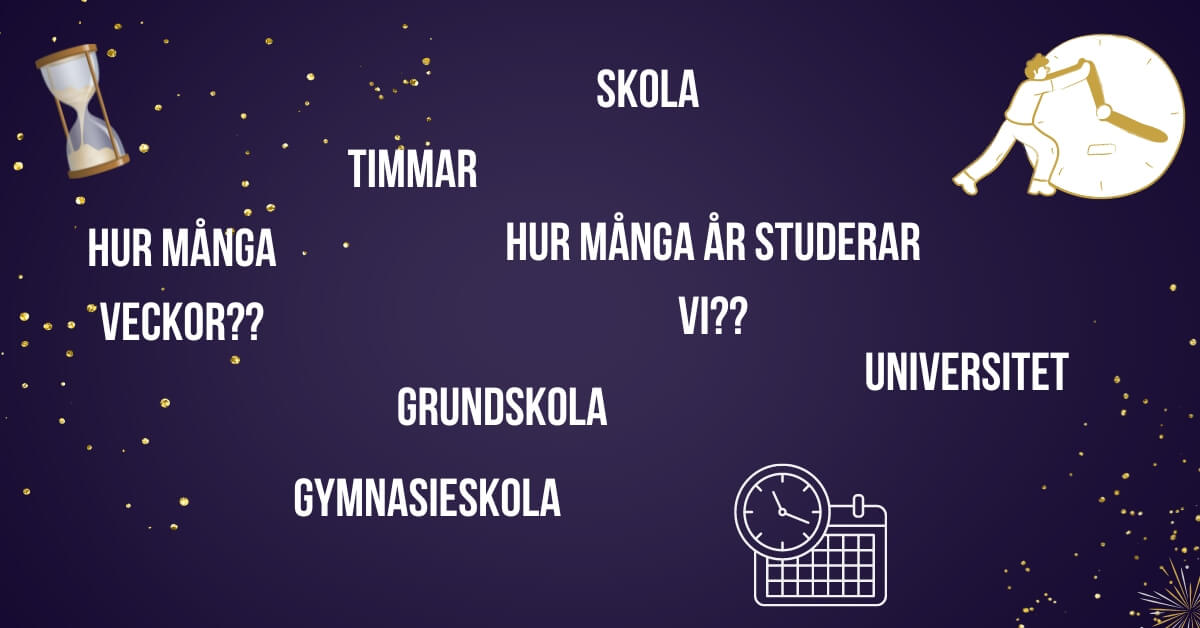 hur många dagar går man i skolan per år